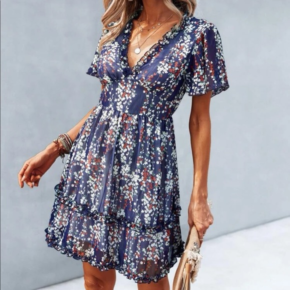 Boho frill trim dress - Picture 6 of 16